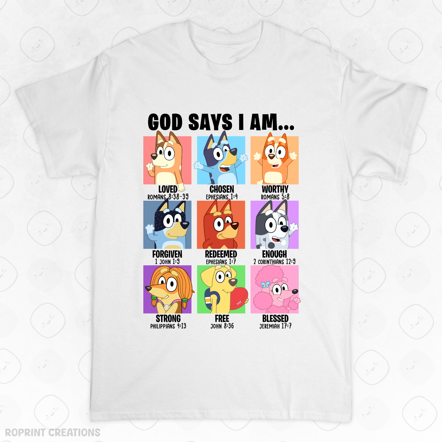 Show your love for Bluey with this fun God Says I Am Bluey Adult T-Shirt! Made from soft, comfortable fabric, it’s perfect for everyday wear and makes the best gift for Bluey fans.