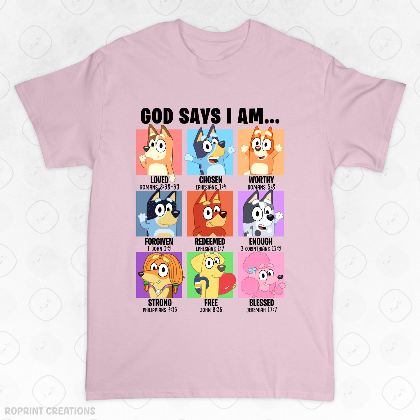 Show your love for Bluey with this fun God Says I Am Bluey Adult T-Shirt! Made from soft, comfortable fabric, it’s perfect for everyday wear and makes the best gift for Bluey fans.