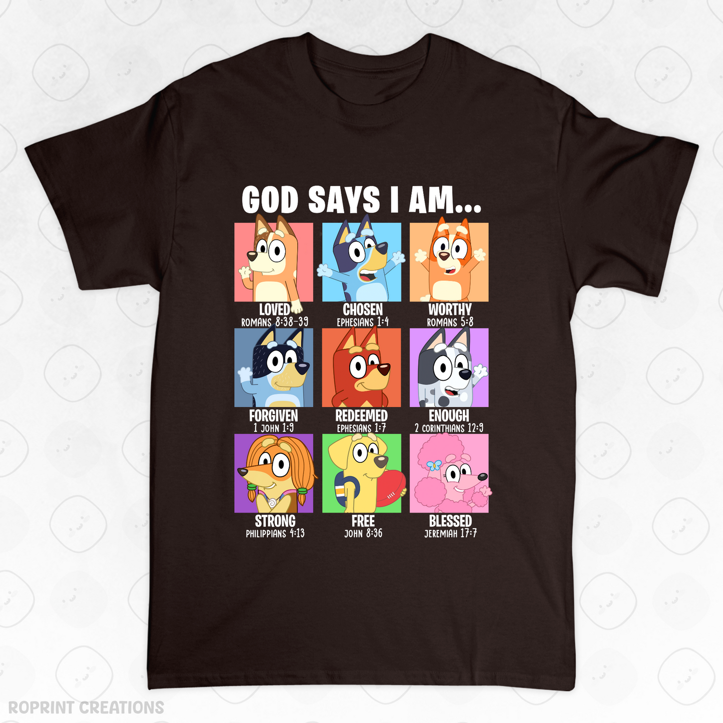 Show your love for Bluey with this fun God Says I Am Bluey Adult T-Shirt! Made from soft, comfortable fabric, it’s perfect for everyday wear and makes the best gift for Bluey fans.