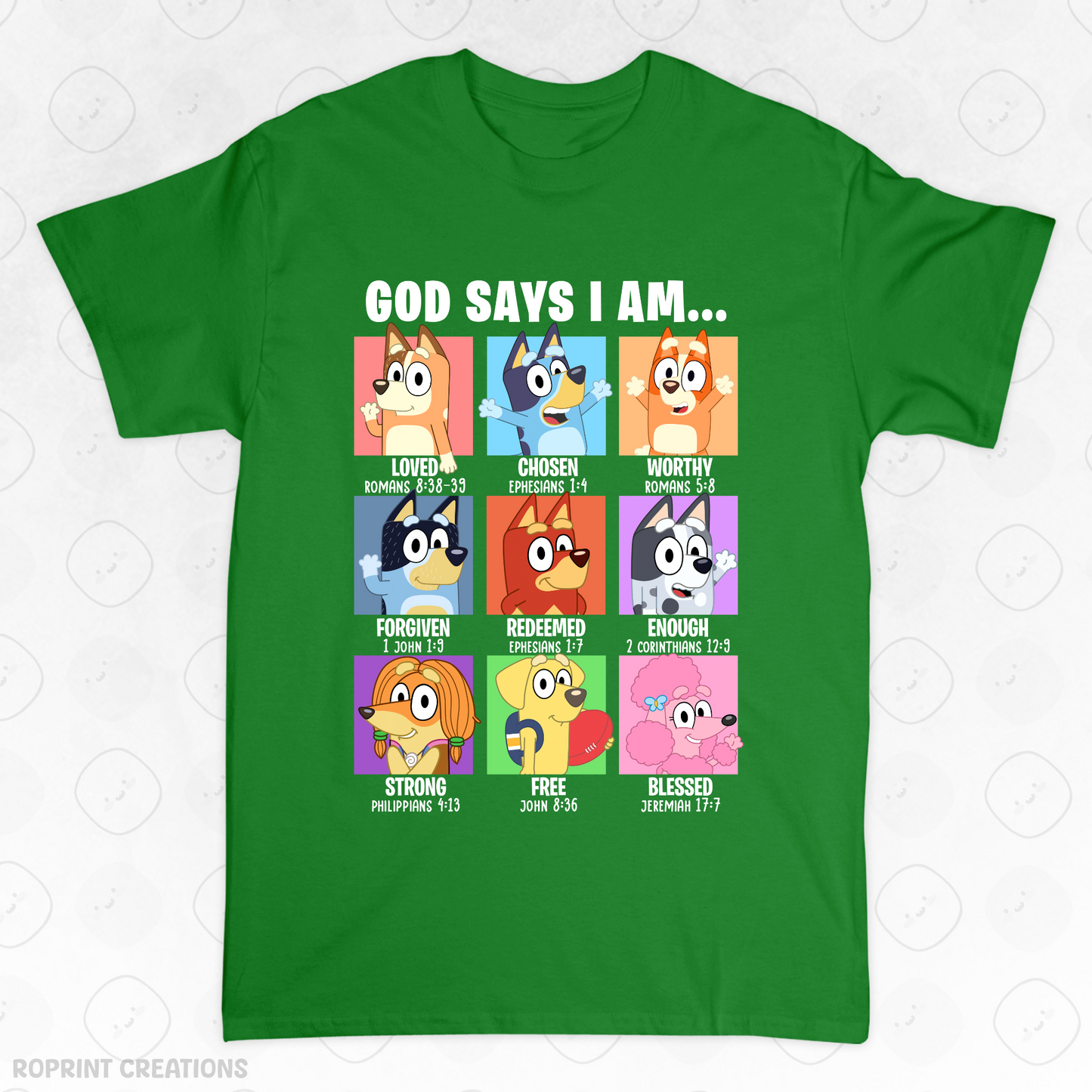 Show your love for Bluey with this fun God Says I Am Bluey Adult T-Shirt! Made from soft, comfortable fabric, it’s perfect for everyday wear and makes the best gift for Bluey fans.