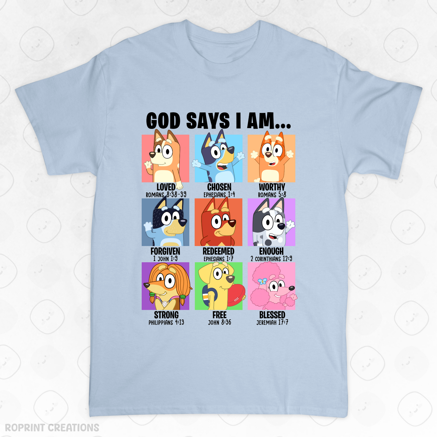 Show your love for Bluey with this fun God Says I Am Bluey Adult T-Shirt! Made from soft, comfortable fabric, it’s perfect for everyday wear and makes the best gift for Bluey fans.