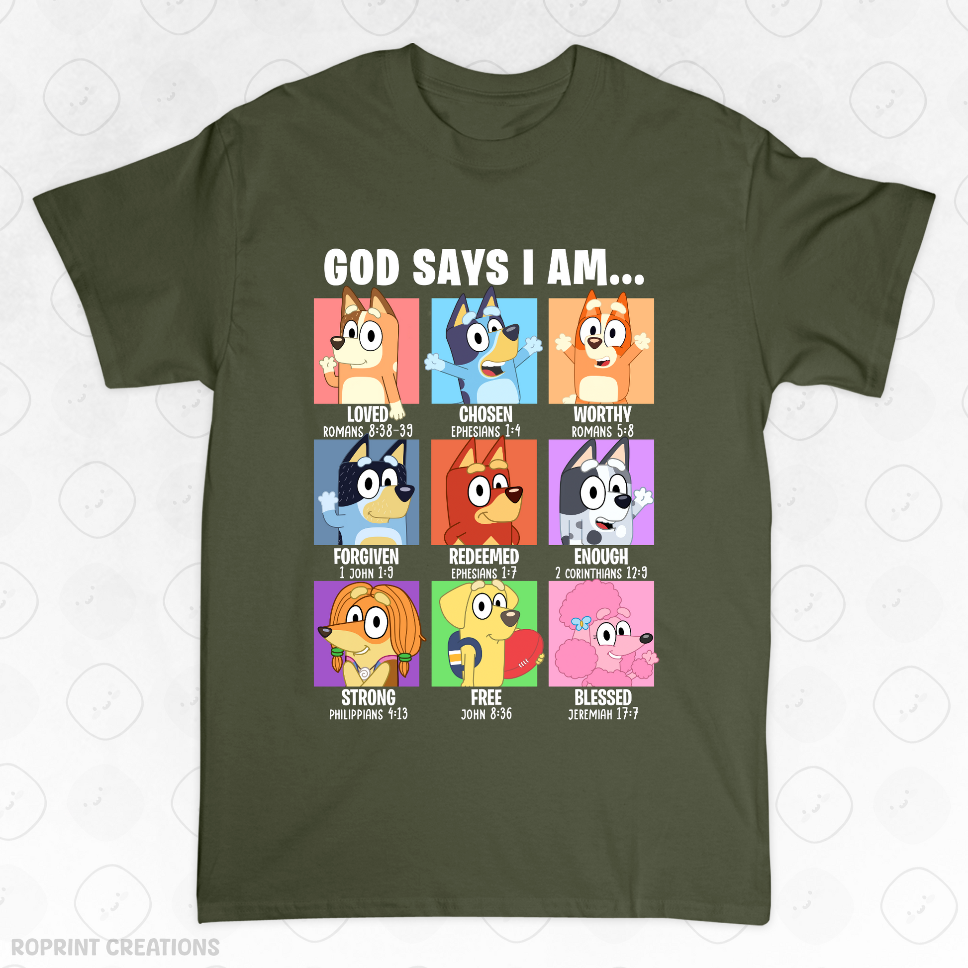 Show your love for Bluey with this fun God Says I Am Bluey Adult T-Shirt! Made from soft, comfortable fabric, it’s perfect for everyday wear and makes the best gift for Bluey fans.