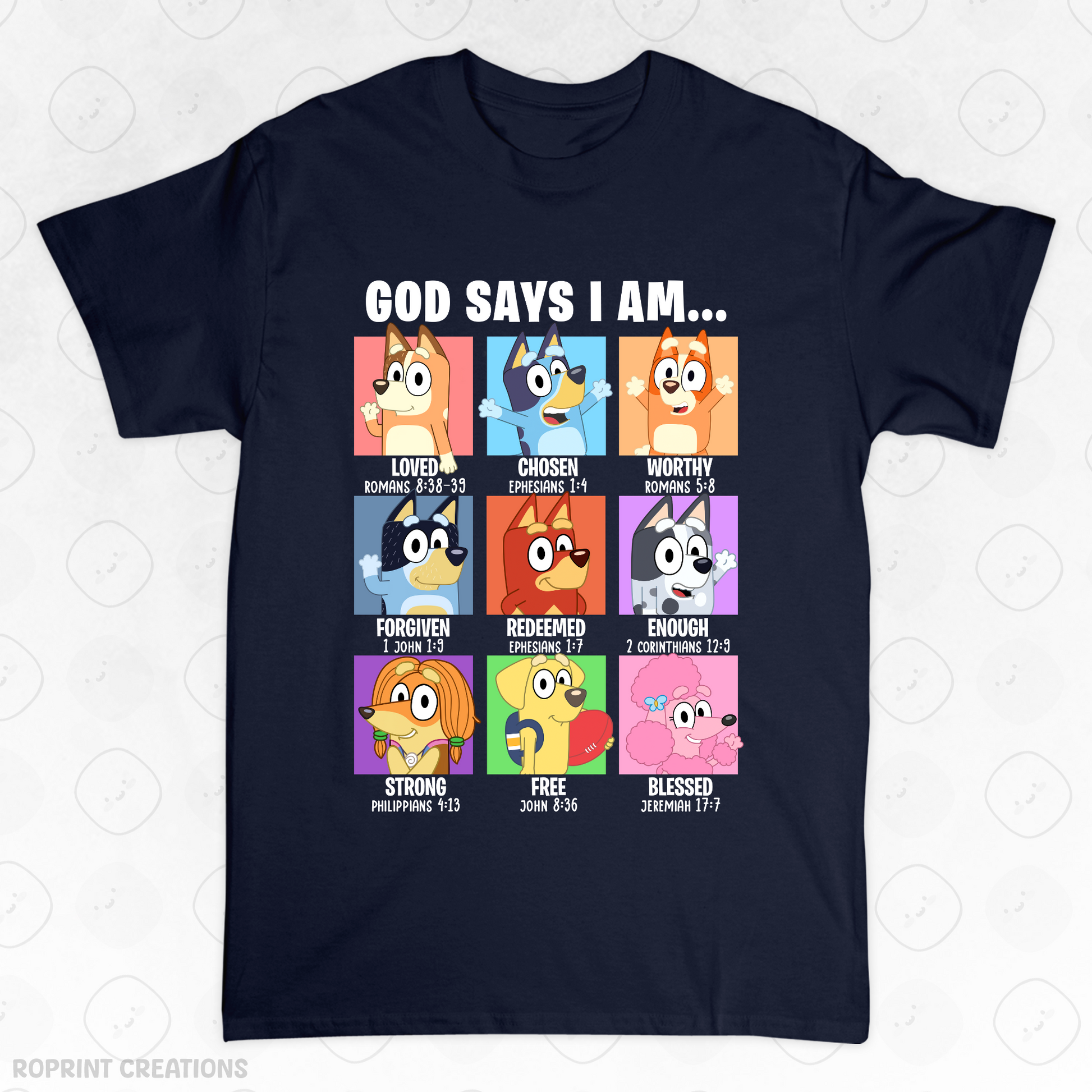 Show your love for Bluey with this fun God Says I Am Bluey Adult T-Shirt! Made from soft, comfortable fabric, it’s perfect for everyday wear and makes the best gift for Bluey fans.