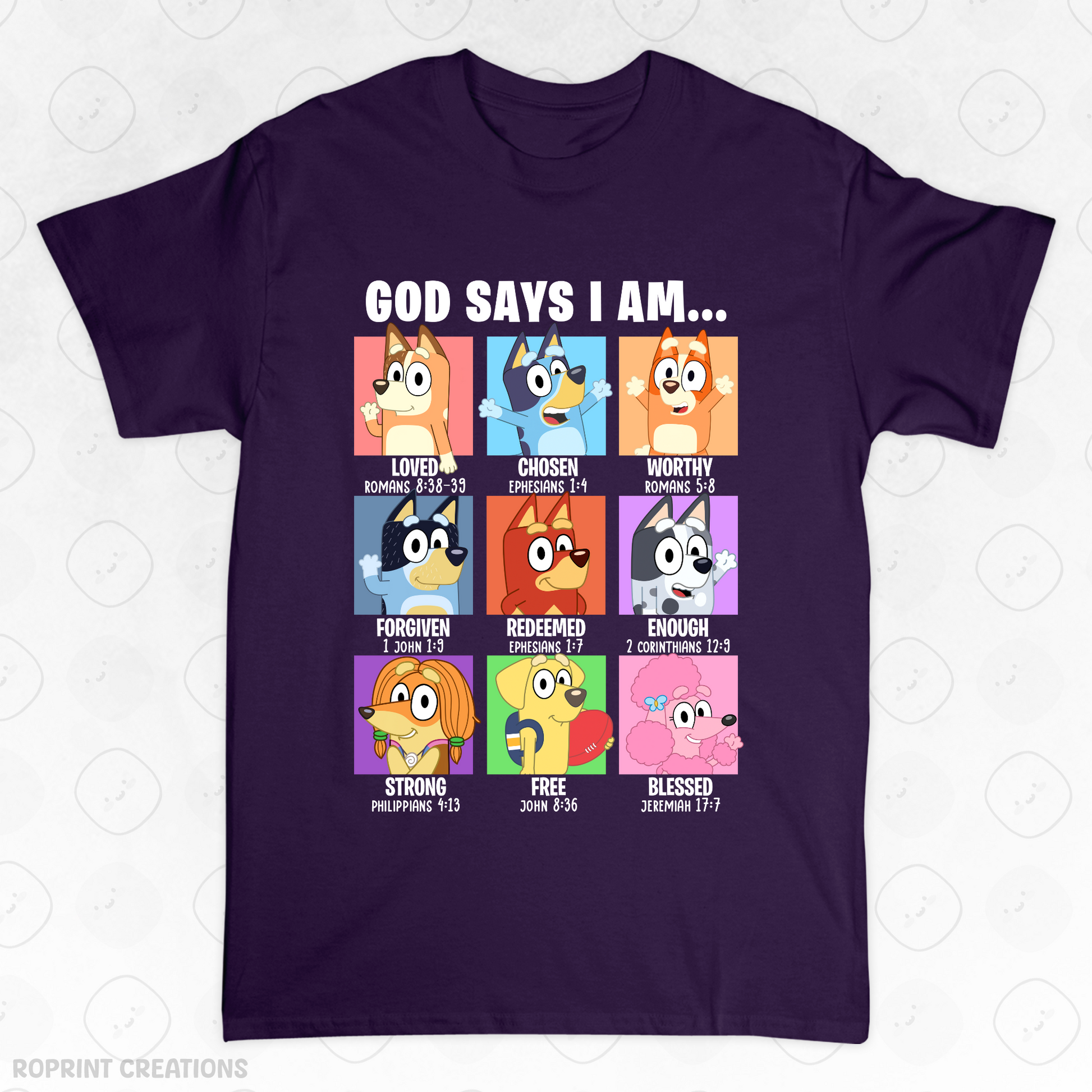 Show your love for Bluey with this fun God Says I Am Bluey Adult T-Shirt! Made from soft, comfortable fabric, it’s perfect for everyday wear and makes the best gift for Bluey fans.