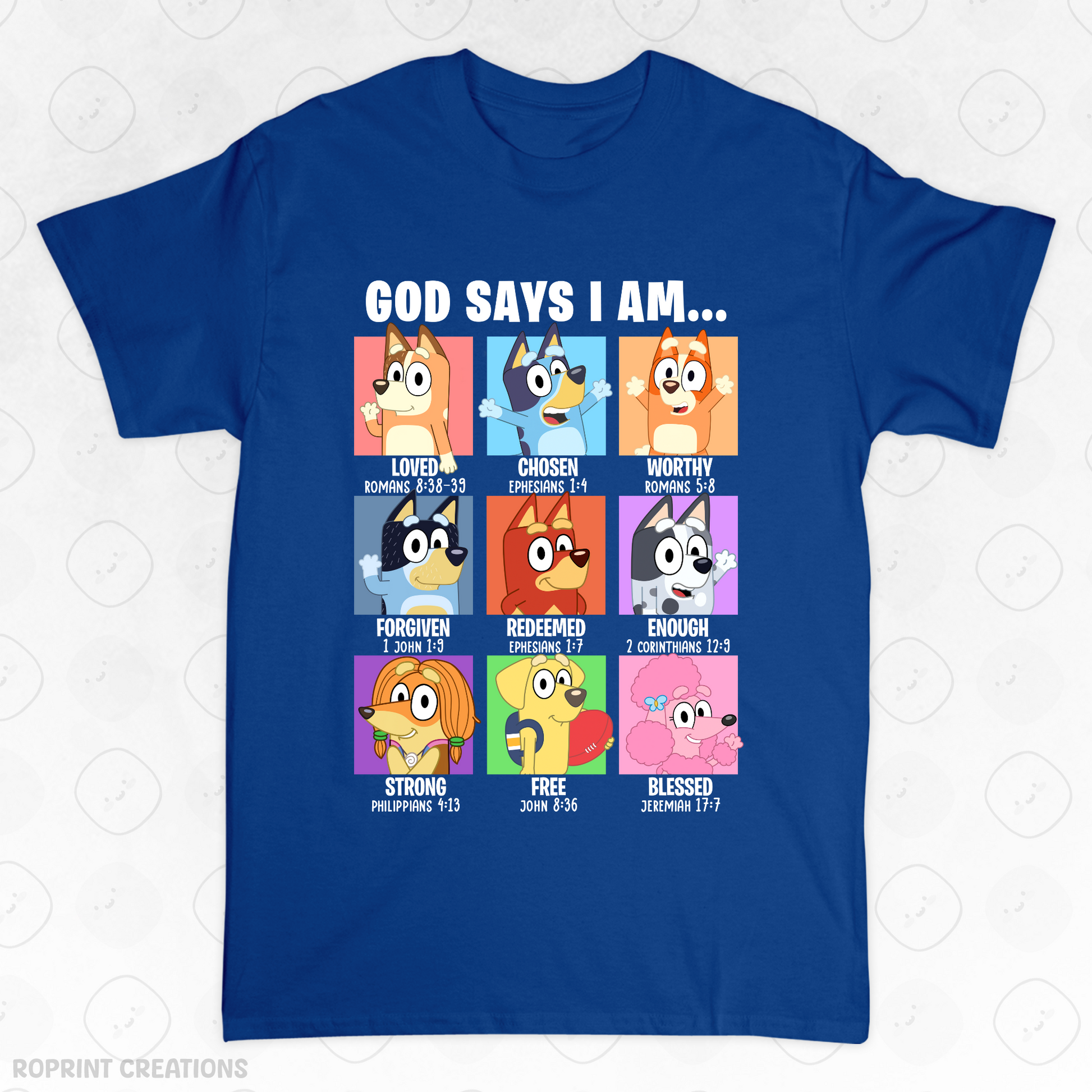 Show your love for Bluey with this fun God Says I Am Bluey Adult T-Shirt! Made from soft, comfortable fabric, it’s perfect for everyday wear and makes the best gift for Bluey fans.