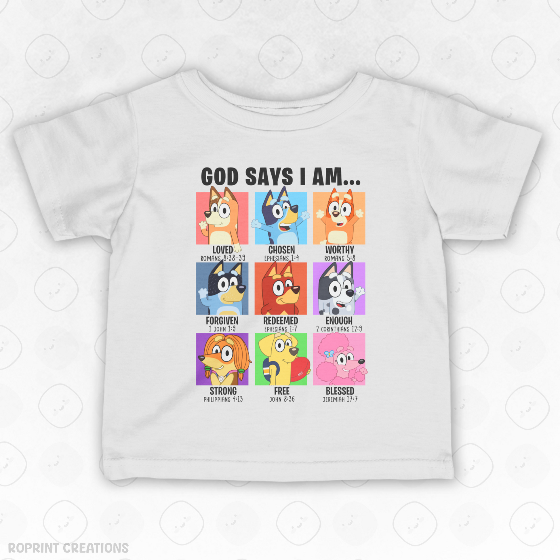 Dress your little one in cuteness with this God Says I Am Bluey Infant T-Shirt! Made with soft, gentle fabric for all-day comfort, it’s perfect for everyday wear and makes the best gift for Bluey fans.