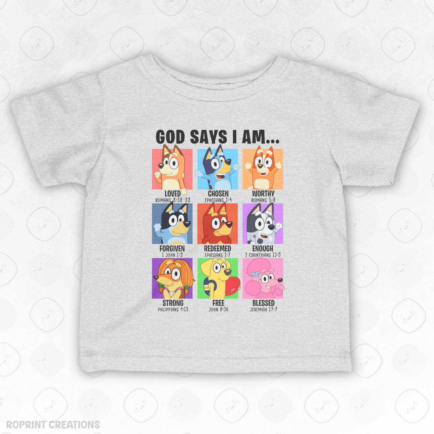 Dress your little one in cuteness with this God Says I Am Bluey Infant T-Shirt! Made with soft, gentle fabric for all-day comfort, it’s perfect for everyday wear and makes the best gift for Bluey fans.