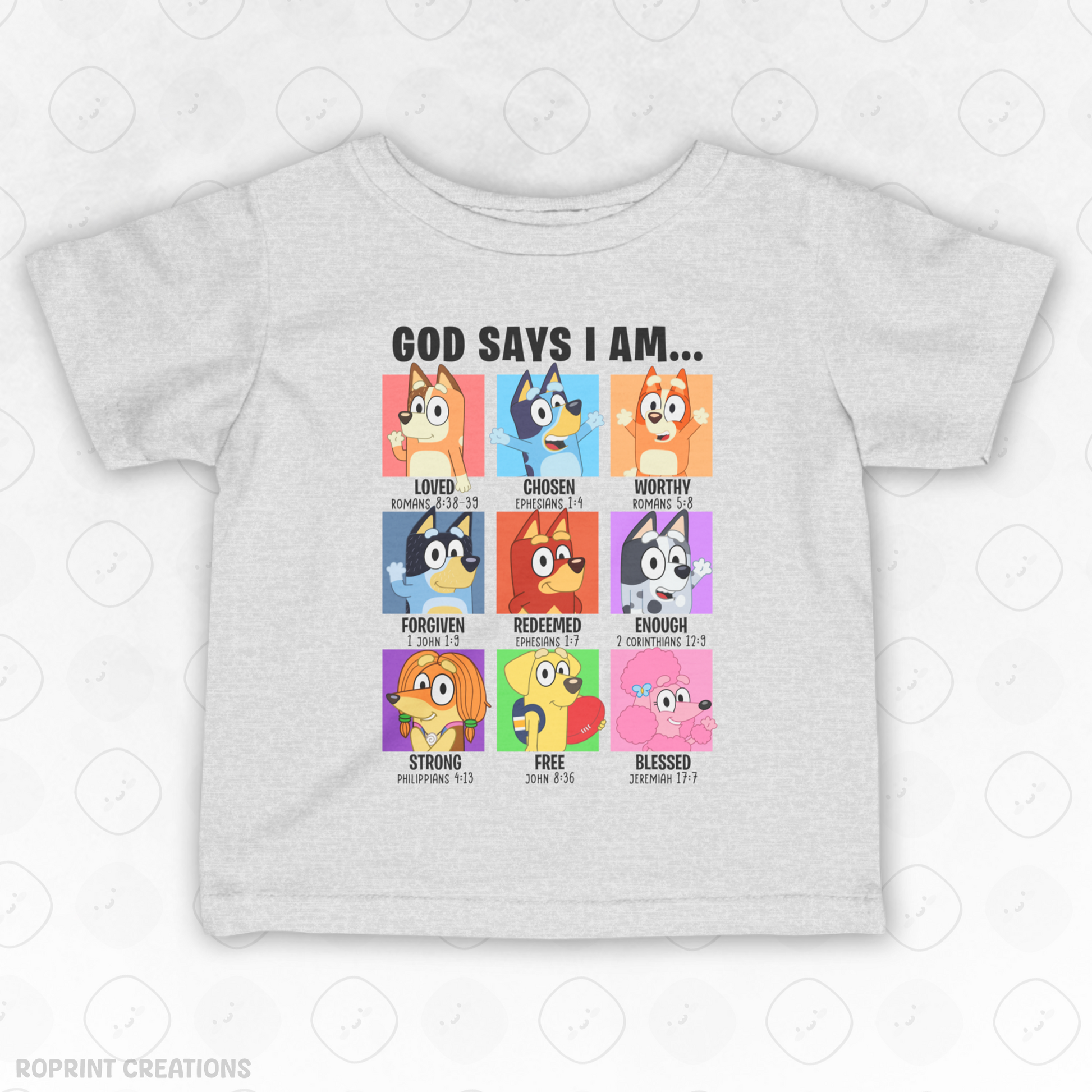 Dress your little one in cuteness with this God Says I Am Bluey Infant T-Shirt! Made with soft, gentle fabric for all-day comfort, it’s perfect for everyday wear and makes the best gift for Bluey fans.