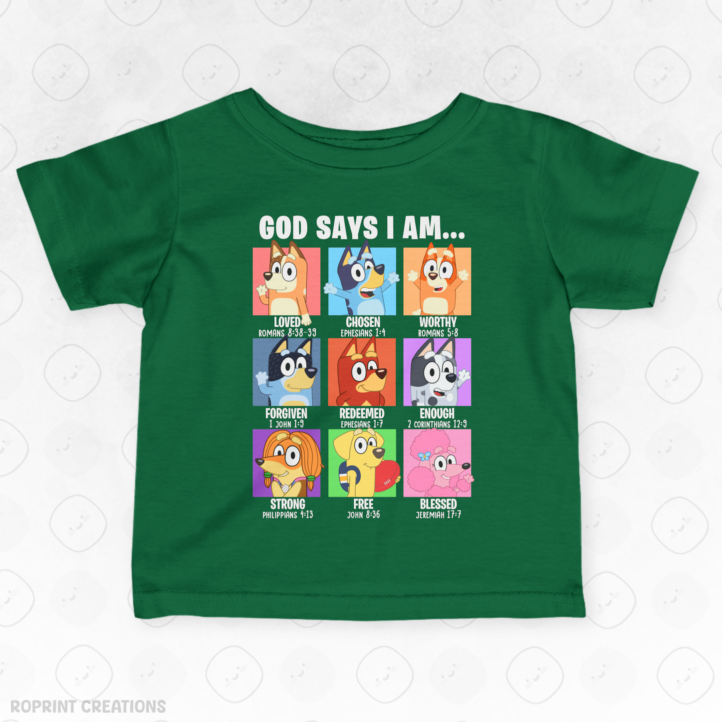 Dress your little one in cuteness with this God Says I Am Bluey Infant T-Shirt! Made with soft, gentle fabric for all-day comfort, it’s perfect for everyday wear and makes the best gift for Bluey fans.