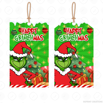 Add festive Grinchmas magic to your holiday celebration with this editable Christmas Party Favor Collection! Customize each design in Canva, then print at home or with a professional service for a fun and whimsical holiday party experience.
