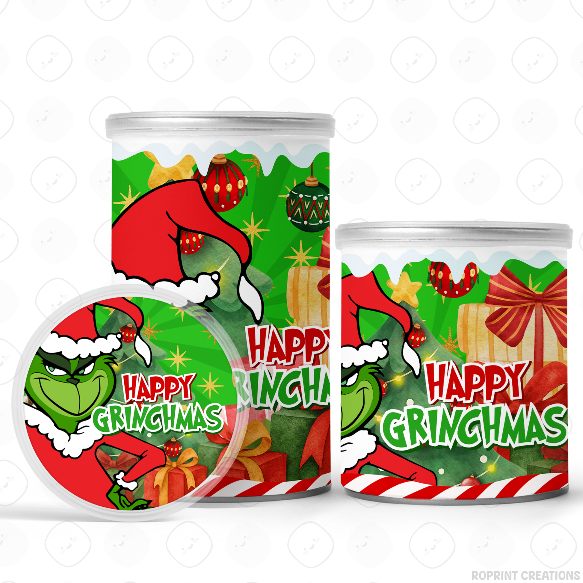 Add festive Grinchmas magic to your holiday celebration with this editable Christmas Party Favor Collection! Customize each design in Canva, then print at home or with a professional service for a fun and whimsical holiday party experience.