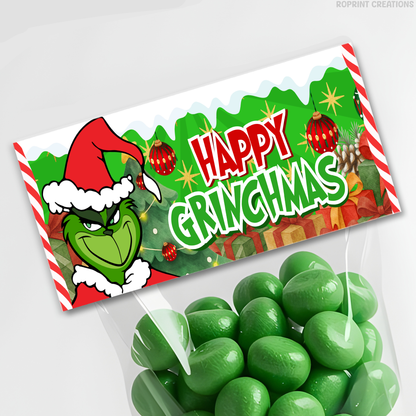 Add festive Grinchmas magic to your holiday celebration with this editable Christmas Party Favor Collection! Customize each design in Canva, then print at home or with a professional service for a fun and whimsical holiday party experience.