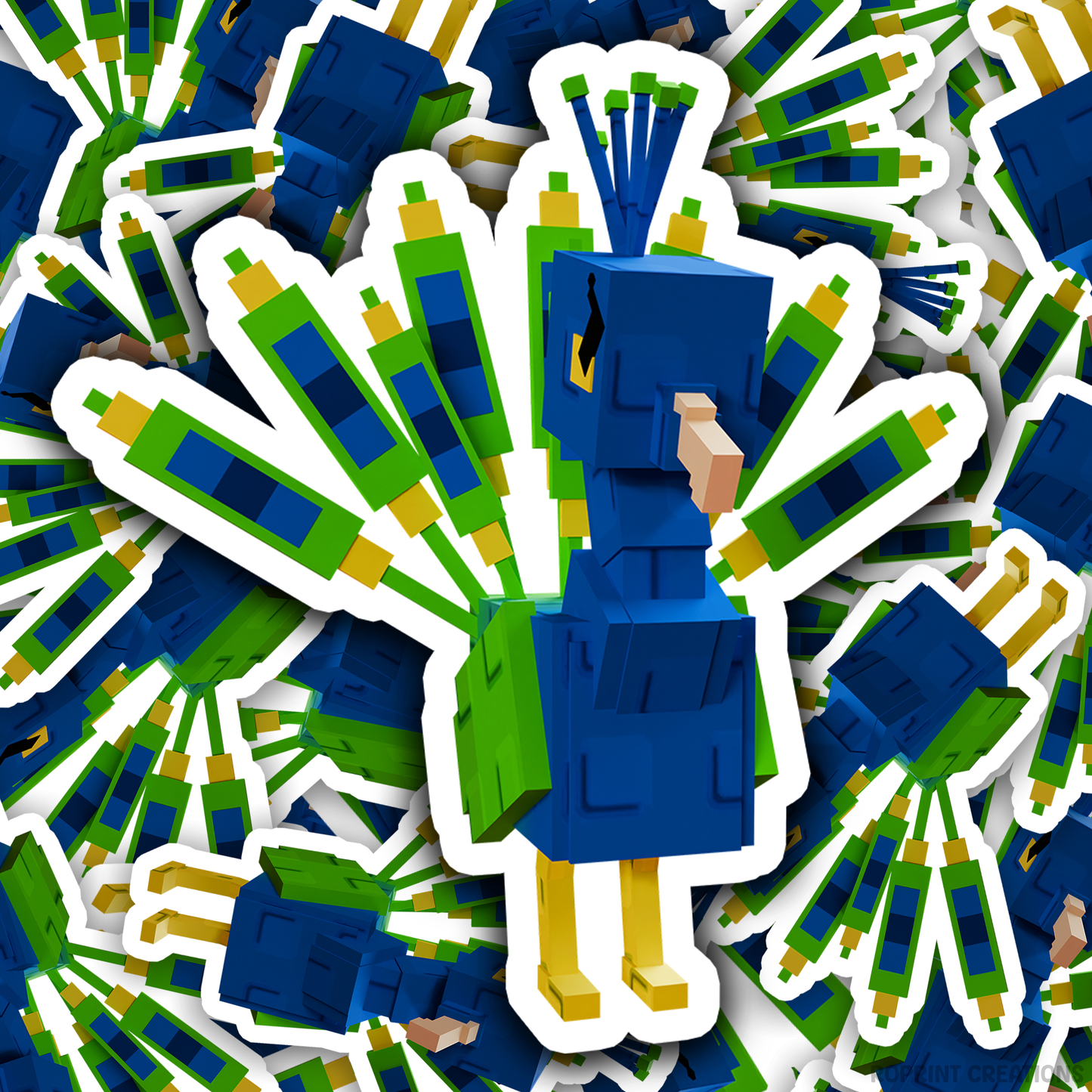 Grow A Garden Peacock Sticker