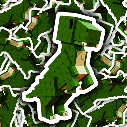 Brighten up your belongings with this adorable Grow A Garden T-Rex sticker! Perfect for decorating notebooks, laptops, and party favors — the best gift for Roblox Grow A Garden fans.