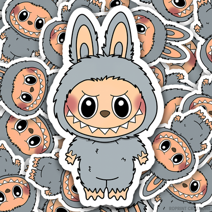 Add a fun touch to your items with this adorable Labubu Sesame Bean Sticker! Perfect for decorating notebooks and laptops — the best gift for Labubu fans.