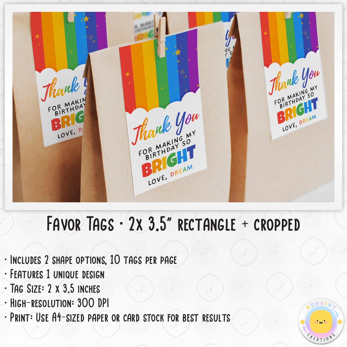 Rainbow Birthday Party Collection - Personalized Party Favors & Decorations