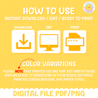 Step-by-step guide on how to use RoPrint Creations digital downloads for party favors and decorations.