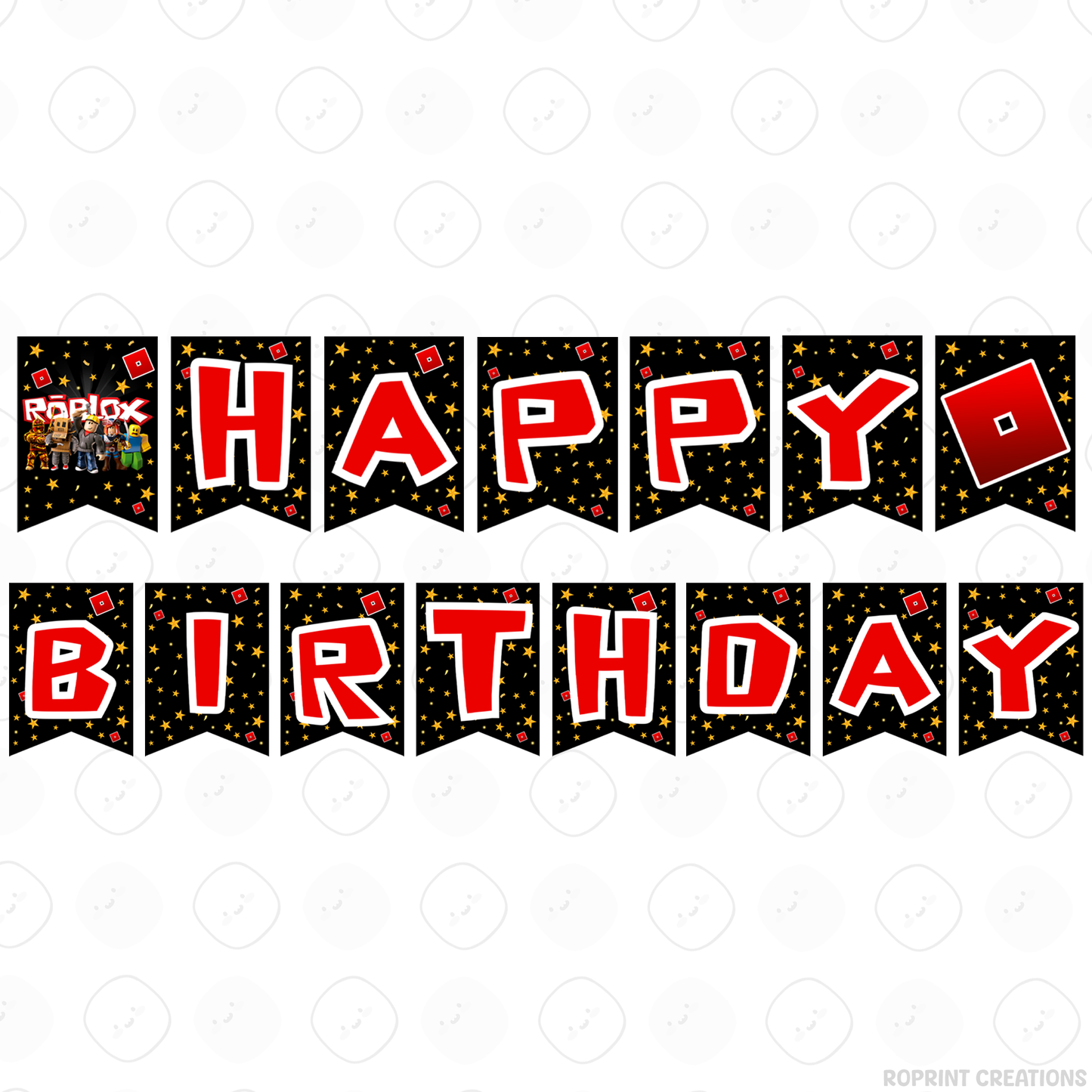 Level up your celebration with this Roblox Birthday Party Collection! Choose from editable party favors and decor, personalize in Canva, then print at home or use professionally for a gamer-themed birthday experience.