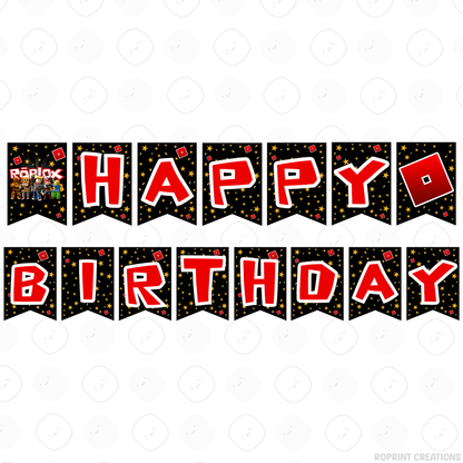 Level up your celebration with this Roblox Birthday Party Collection! Choose from editable party favors and decor, personalize in Canva, then print at home or use professionally for a gamer-themed birthday experience.