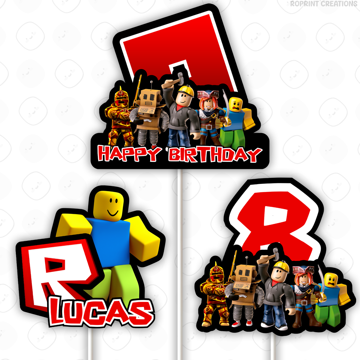 Level up your celebration with this Roblox Birthday Party Collection! Choose from editable party favors and decor, personalize in Canva, then print at home or use professionally for a gamer-themed birthday experience.