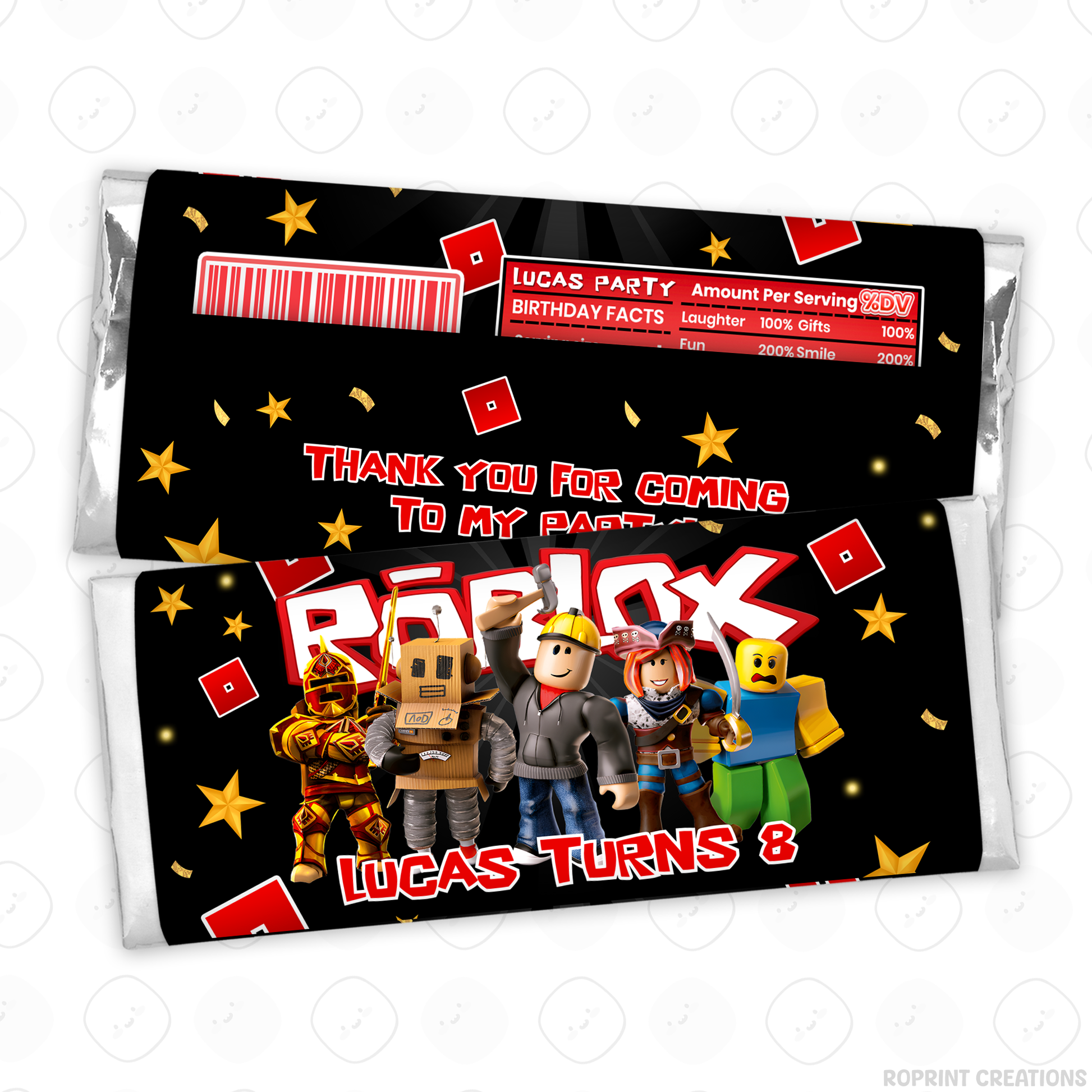 Level up your celebration with this Roblox Birthday Party Collection! Choose from editable party favors and decor, personalize in Canva, then print at home or use professionally for a gamer-themed birthday experience.