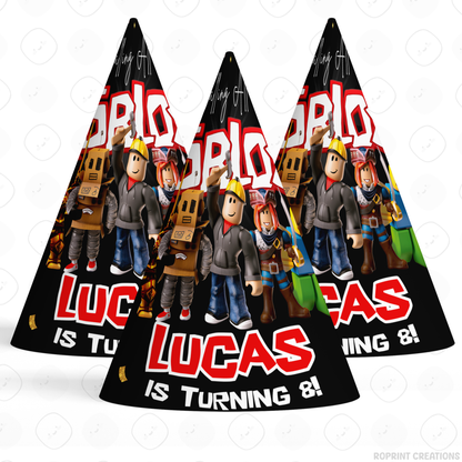 Level up your celebration with this Roblox Birthday Party Collection! Choose from editable party favors and decor, personalize in Canva, then print at home or use professionally for a gamer-themed birthday experience.