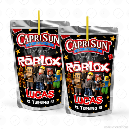 Level up your celebration with this Roblox Birthday Party Collection! Choose from editable party favors and decor, personalize in Canva, then print at home or use professionally for a gamer-themed birthday experience.