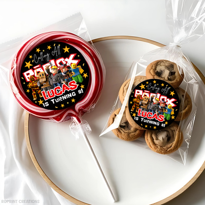 Level up your celebration with this Roblox Birthday Party Collection! Choose from editable party favors and decor, personalize in Canva, then print at home or use professionally for a gamer-themed birthday experience.