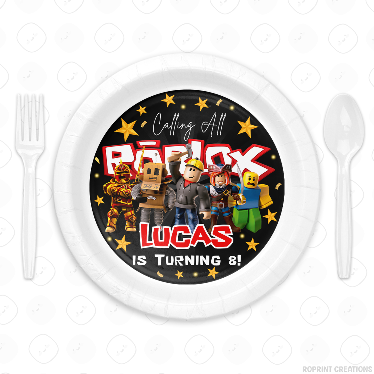Level up your celebration with this Roblox Birthday Party Collection! Choose from editable party favors and decor, personalize in Canva, then print at home or use professionally for a gamer-themed birthday experience.