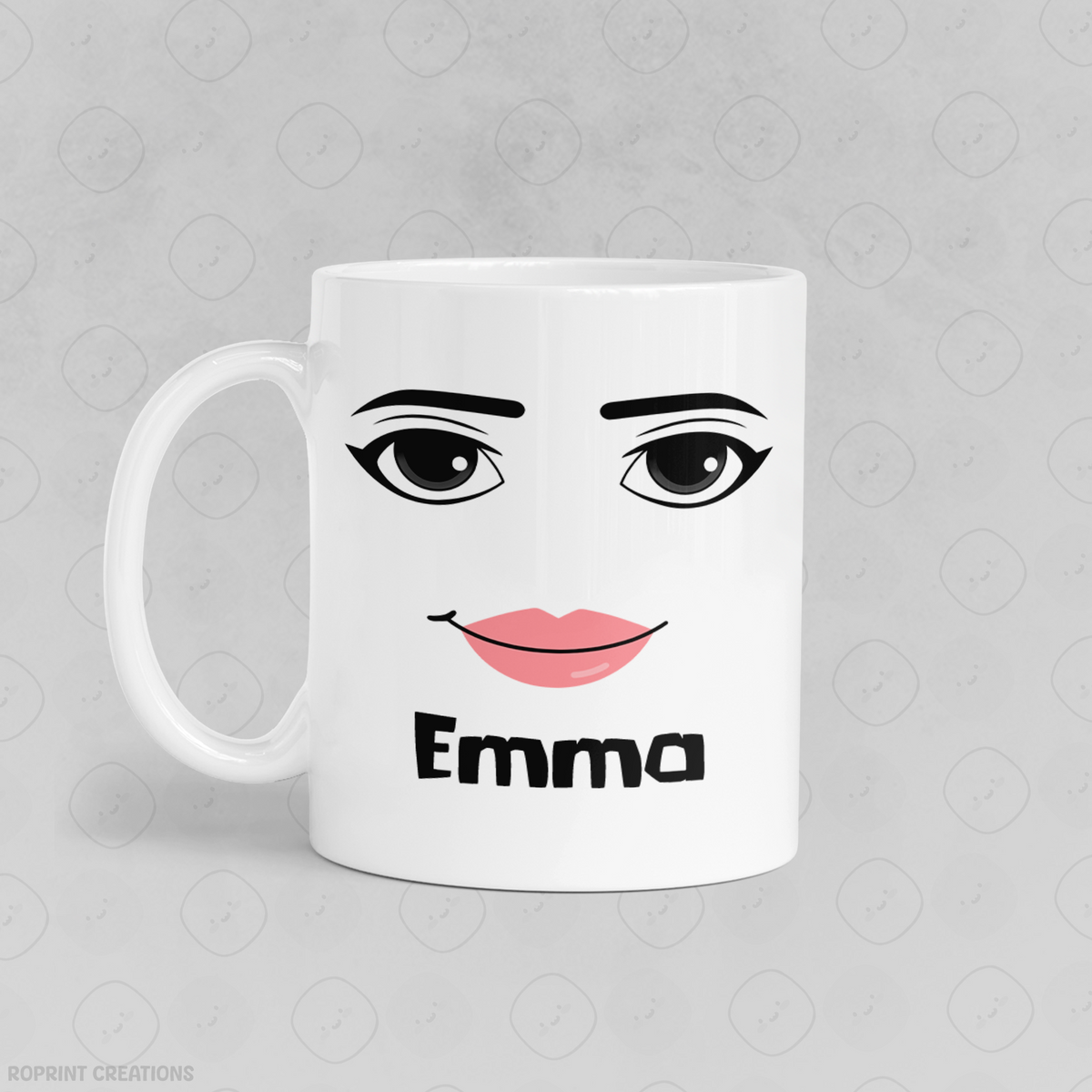 Sip in style with this Personalized Roblox Woman Face Mug! Featuring the iconic woman face design, it's a fun and unique gift for any Roblox fan—perfect for daily use or display.