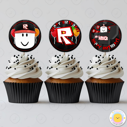 Roblox Guest Cupcake Toppers - Roblox Birthday Cupcake Toppers
Add a fun touch to your celebration with these Roblox Guest Cupcake Toppers! Instantly download, print, and assemble for a unique party decoration. These toppers can also be printed on edible paper or sticker paper to create fun stickers. Digital file only.