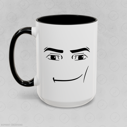 Roblox Man Face Meme Accent Mug - Funny Gift for Gamers