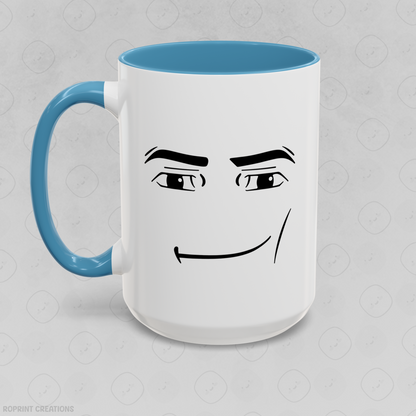 Roblox Man Face Meme Accent Mug - Funny Gift for Gamers