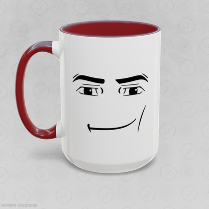 Roblox Man Face Meme Accent Mug - Funny Gift for Gamers