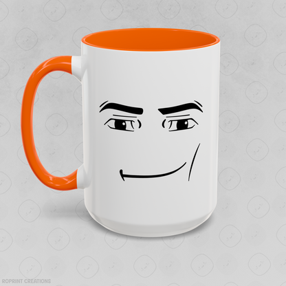 Roblox Man Face Meme Accent Mug - Funny Gift for Gamers