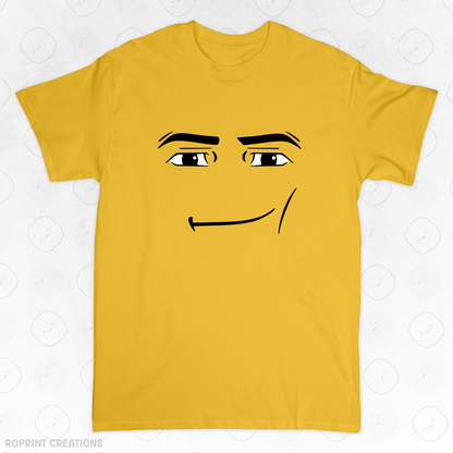 Level up your style with this funny Roblox Man Face Meme Adult T-Shirt! Designed with soft, comfortable fabric, it’s perfect for casual wear, gaming sessions, and makes the best gift for Roblox fans.