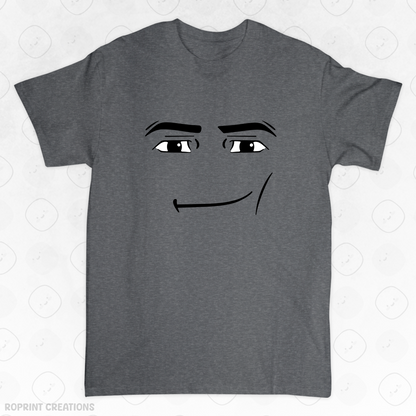 Level up your style with this funny Roblox Man Face Meme Adult T-Shirt! Designed with soft, comfortable fabric, it’s perfect for casual wear, gaming sessions, and makes the best gift for Roblox fans.