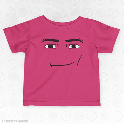Keep your little one stylish and playful with this adorable Roblox Man Face Meme Infant T-Shirt! Made with soft, gentle fabric, it’s perfect for everyday wear and makes the best gift for Roblox fans.