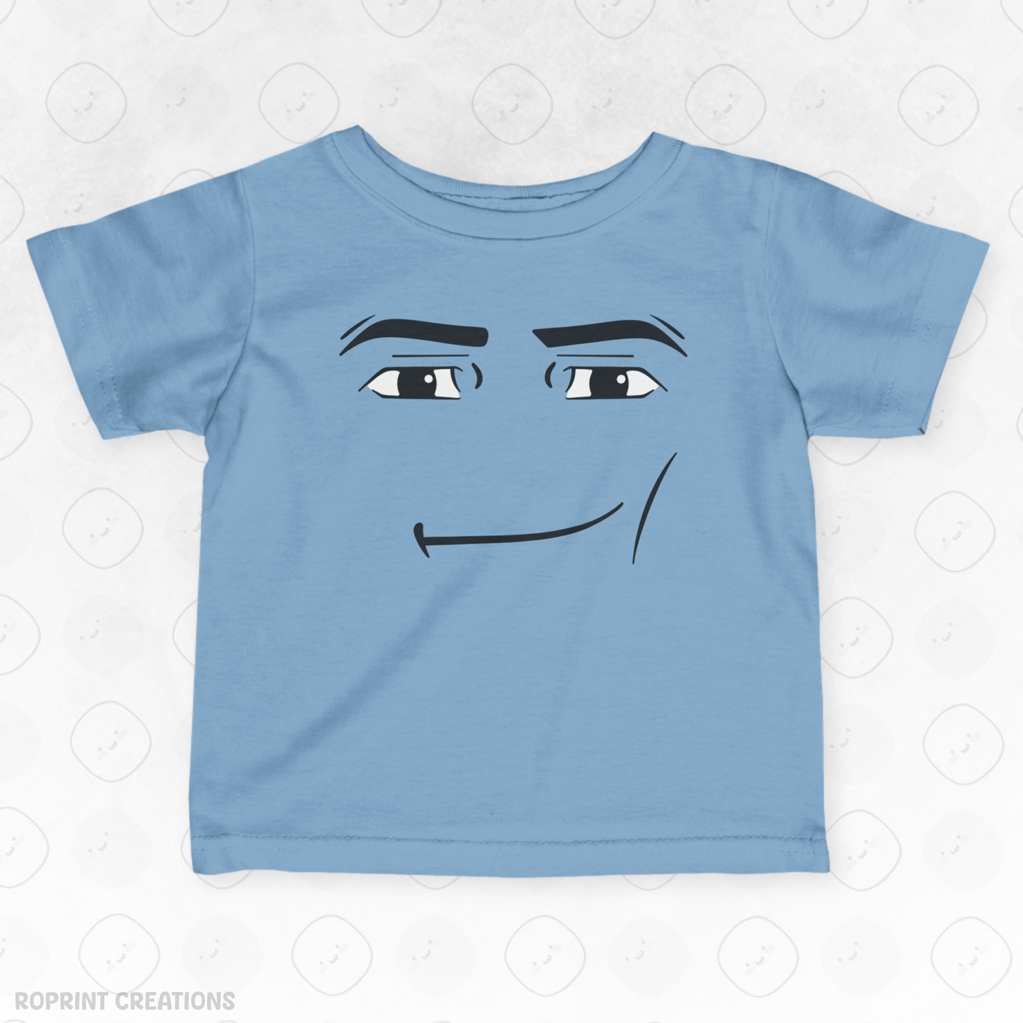 Keep your little one stylish and playful with this adorable Roblox Man Face Meme Infant T-Shirt! Made with soft, gentle fabric, it’s perfect for everyday wear and makes the best gift for Roblox fans.