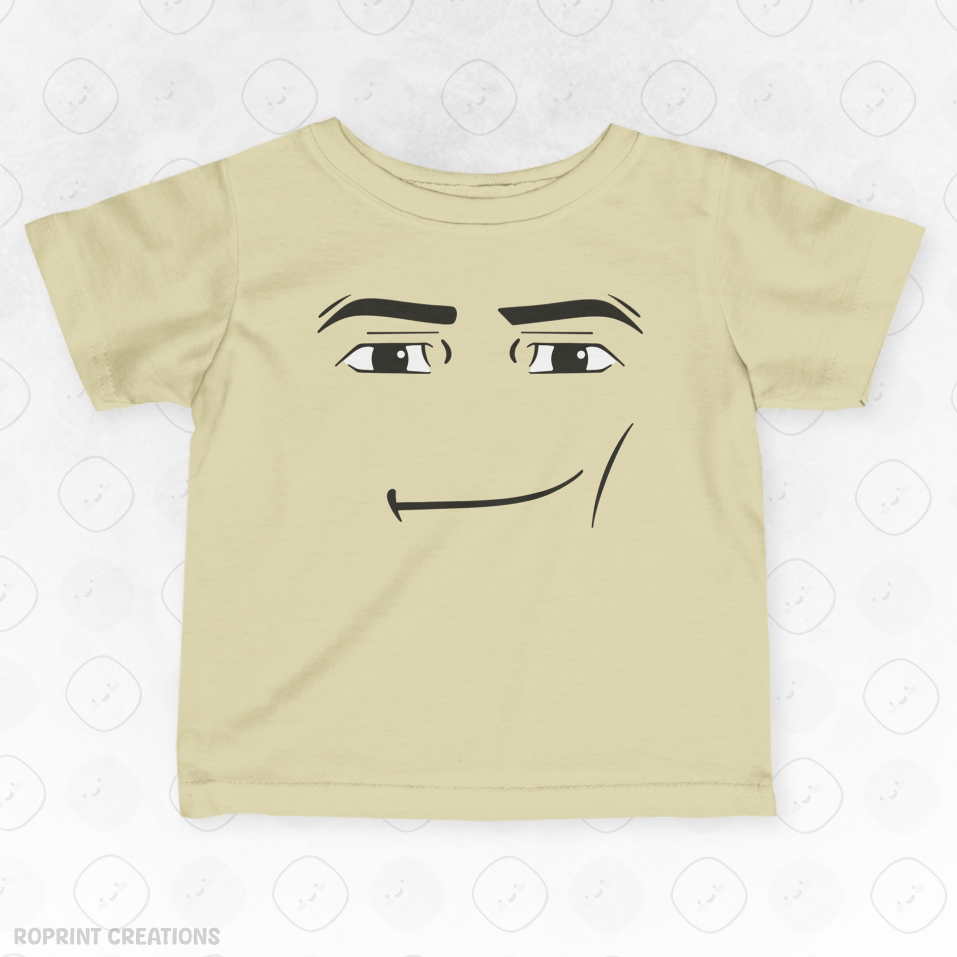 Keep your little one stylish and playful with this adorable Roblox Man Face Meme Infant T-Shirt! Made with soft, gentle fabric, it’s perfect for everyday wear and makes the best gift for Roblox fans.