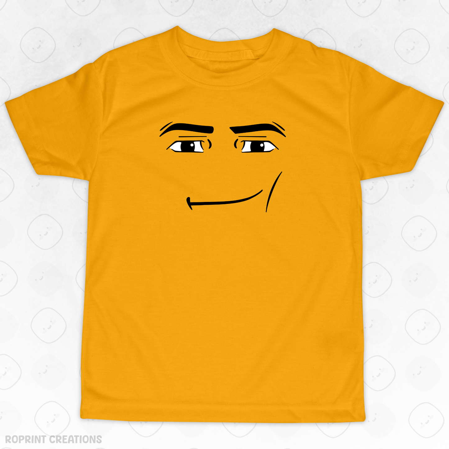 Let your child show off their Roblox style with this funny Man Face Meme Youth T-Shirt! Made from soft, comfortable fabric, it’s perfect for everyday wear, gaming sessions, and makes the best gift for Roblox fans.