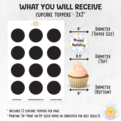 Roblox Cupcake Toppers
