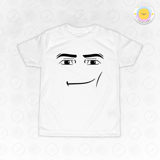 Roblox Man Face Meme – Youth T-Shirt