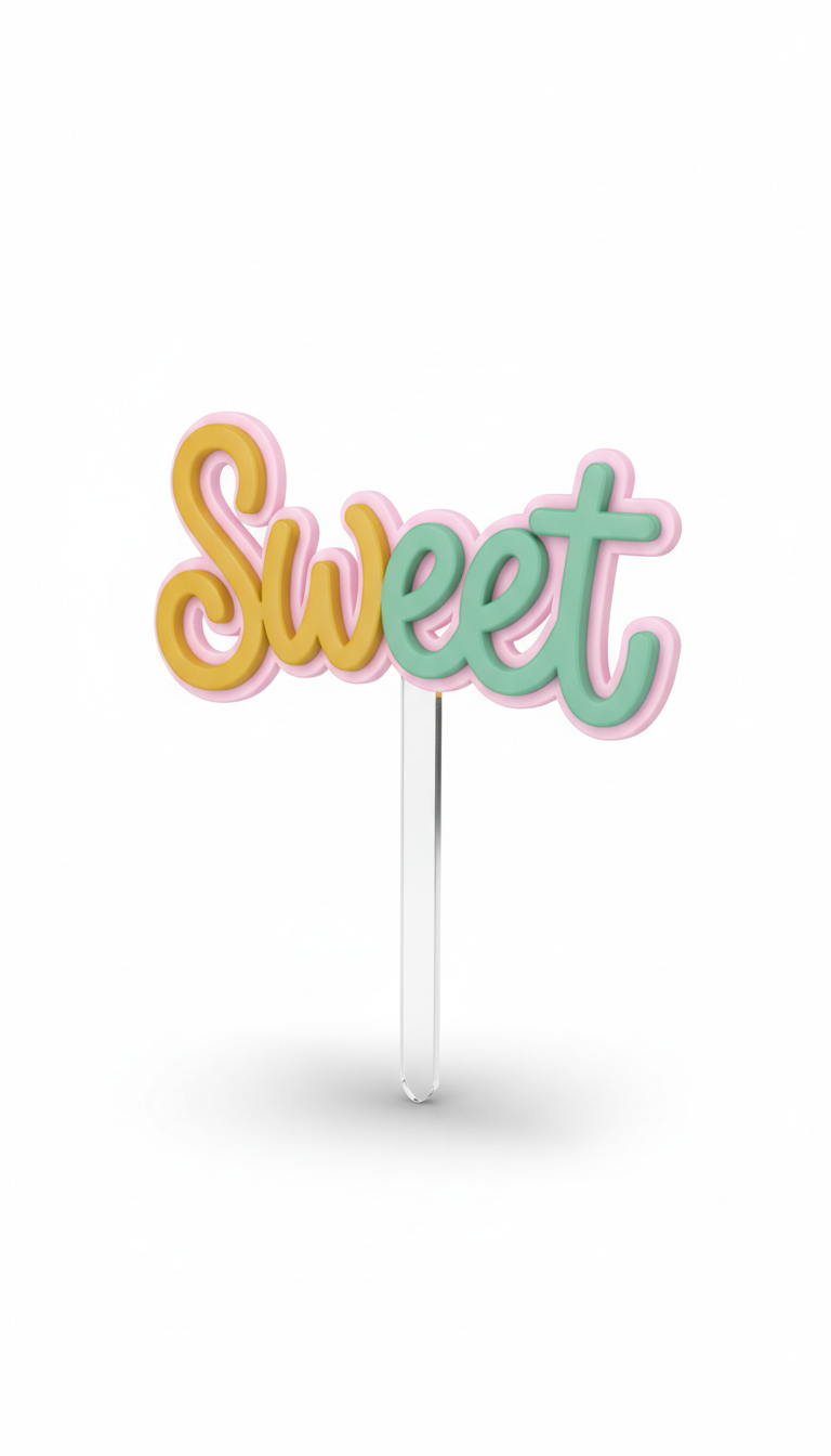 Personalized Name Cupcake Topper