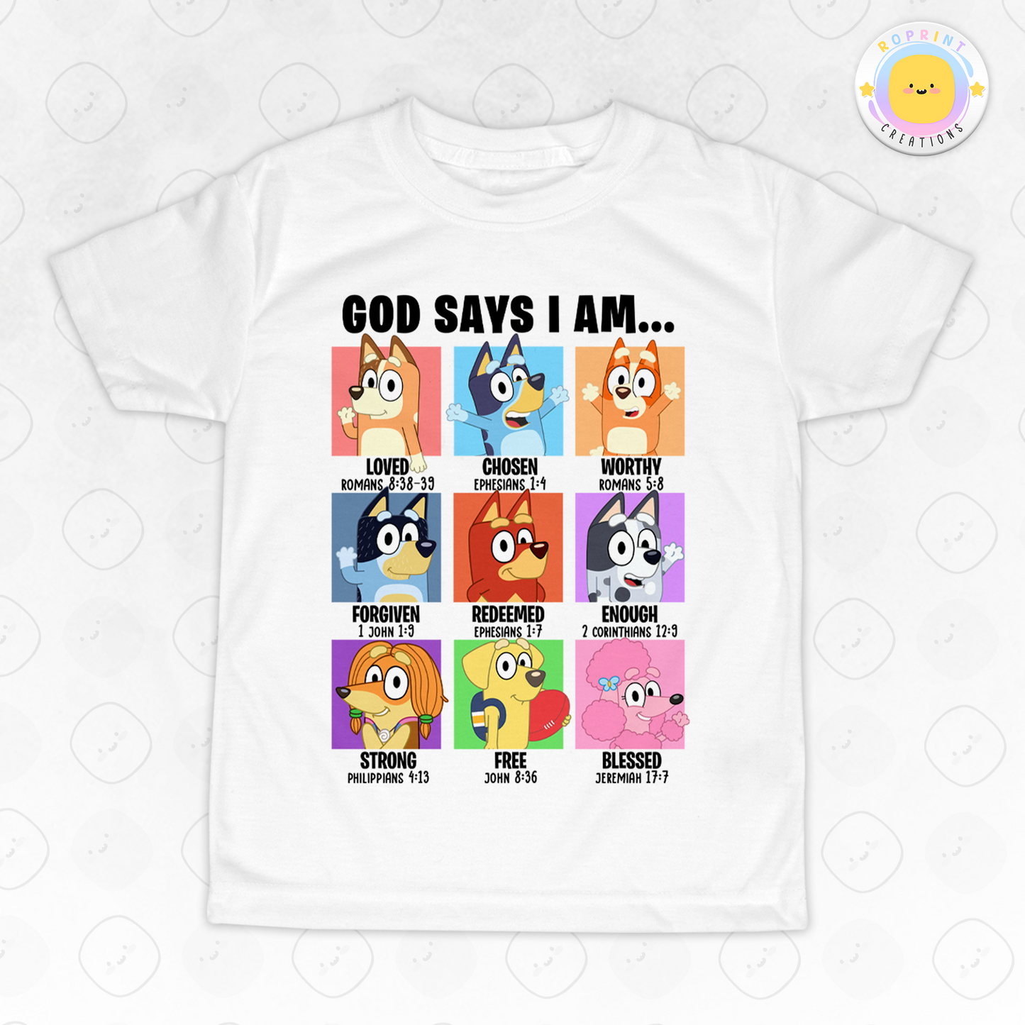 God Says I Am, Bluey - Toddler T-Shirt