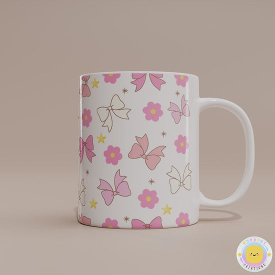 Make every sip feel magical with our Whimsical Coquette Mug! Featuring sweet pink bows, charming flowers, and twinkling yellow stars, this cute coffee mug brings a dreamy, girly touch to any morning routine. Perfect as a gift for kids, tweens, or anyone who loves the coquette aesthetic!