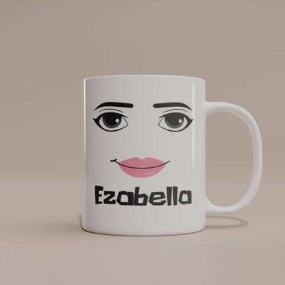 Sip in style with this Personalized Roblox Woman Face Mug! Featuring the iconic woman face design, it's a fun and unique gift for any Roblox fan—perfect for daily use or display.