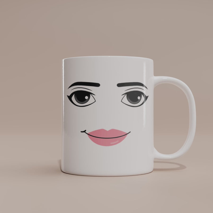 Sip in style with this Roblox Woman Face Mug! Featuring the iconic woman face design, it's a fun and unique gift for any Roblox fan—perfect for daily use or display.
