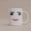 Sip in style with this Roblox Woman Face Mug! Featuring the iconic woman face design, it's a fun and unique gift for any Roblox fan—perfect for daily use or display.
